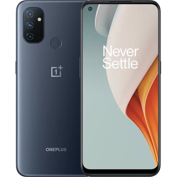 Begagnad OnePlus Nord N100 64 GB Grade B - Midnight Frost Grå