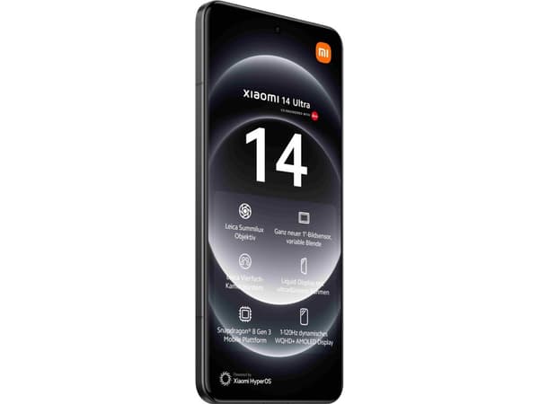Xiaomi 14 Ultra - 5G smarttelefon - dobbelt-SIM - RAM 16 GB / Internminne 512 GB - OLED-display - 6.73" - 3200 x 1440 piksler (120 Hz) - 4x bakkamera