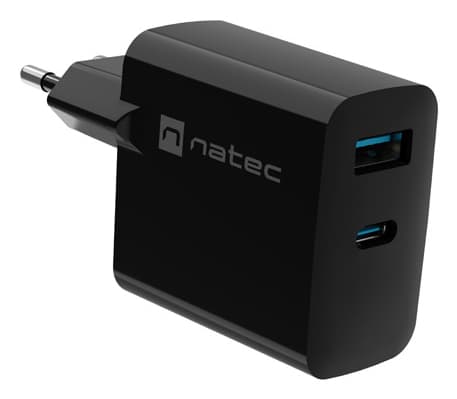 NATEC NUC-2143, Innendørs, AC, 20 V, Sort