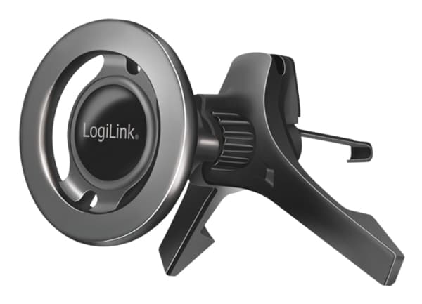 LogiLink AA0167 Ventilationsgitter Mobiltelefon-holder til biler Kan drejes 360° , Magnetfastgørelse