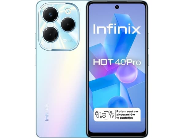 Infinix Hot 40 Pro 17,2 cm (6,78") Hybrid Dual SIM Android 13 4G USB Type-C 8 GB 256 GB 5000 mAh Blå Blå