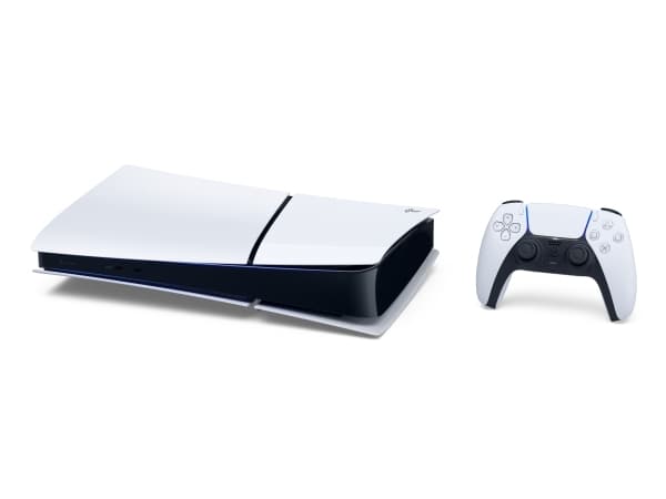 Sony PlayStation 5 (model group - Slim) Digital Edition, PlayStation 5, Black, White, 16384 MB, GDDR6, 448 GB/s, AMD