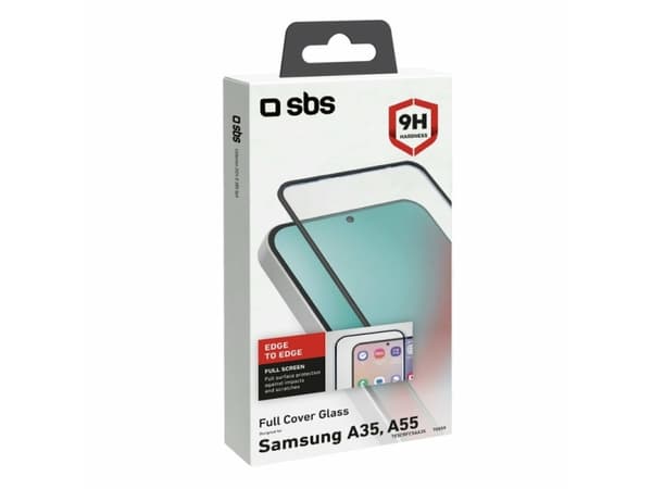 SBS TESCRFCSAA35, Samsung, Galaxy A35 Galaxy A55, Støtbestandig, Slagbestandig, Ripebestandig, Sort, Gjennomsiktig, 1 stykker