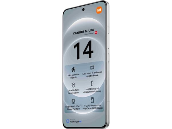 Xiaomi 14 Ultra - 5G smarttelefon - dobbelt-SIM - RAM 16 GB / Internminne 512 GB - OLED-display - 6.73" - 3200 x 1440 piksler (120 Hz) - 4x bakkamera