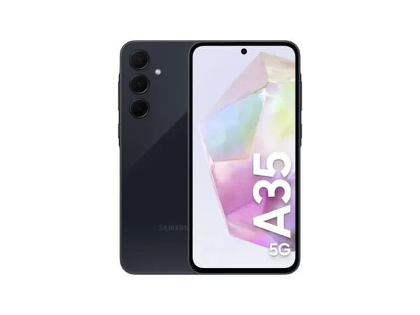 Samsung Galaxy A35 5G, 16,8 cm (6,6"), 8 Gt, 256 Gt, 50 MP, Android 14, tummansininen Laivasto