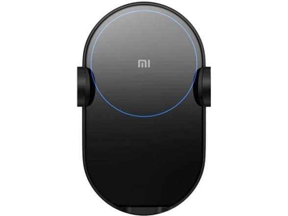 Xiaomi Mi Wireless Car Charger - Trådløs ladeholder for bil + bilstrømadapter - 20 watt - 3 A - High Power Flash - svart