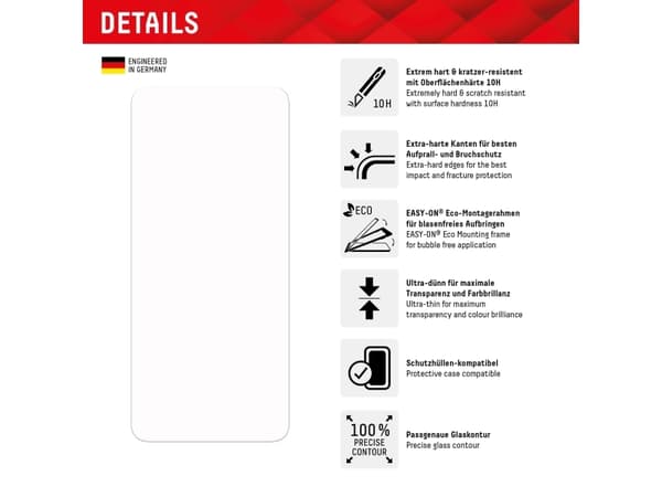 Displex 01885, Samsung, Galaxy A05s, Torr applicering, Dammresistent, Slagtålig, Reptålig, Stöttålig, Transparent, 1 styck