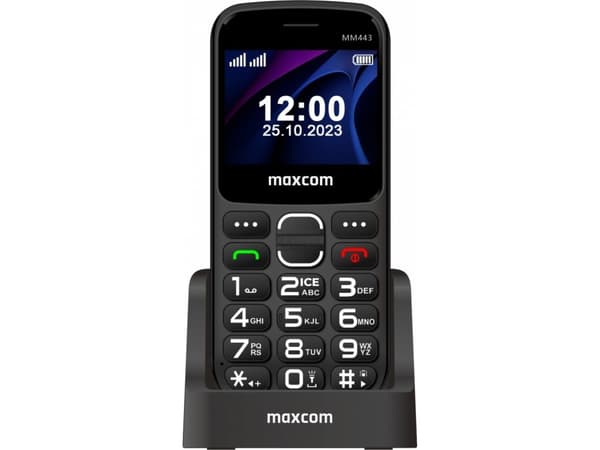 Maxcom Mobiltelefon MM 443 4G dual sim Svart
