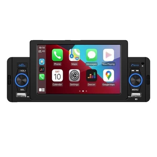 Autosoitin, CarPlay-yhteensopivuus, Bluetooth-yhteys, MP5 CarPlay 4 led