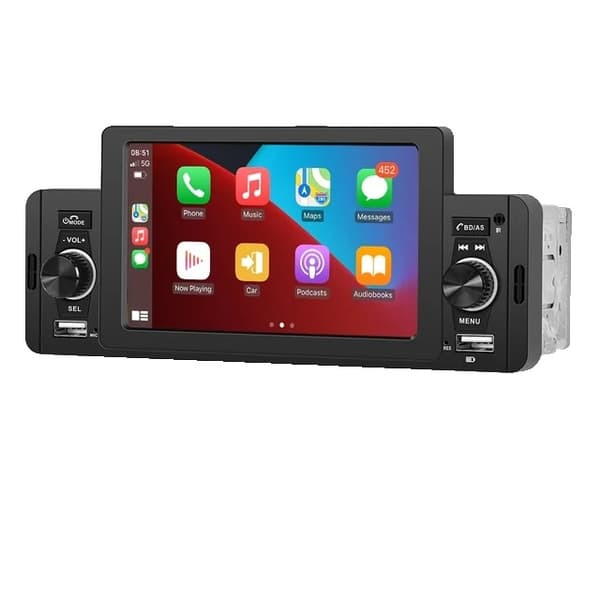 Autosoitin, CarPlay-yhteensopivuus, Bluetooth-yhteys, MP5 CarPlay 4 led