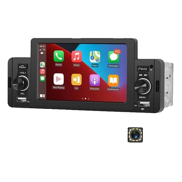 Autosoitin, CarPlay-yhteensopivuus, Bluetooth-yhteys, MP5 CarPlay 4 led