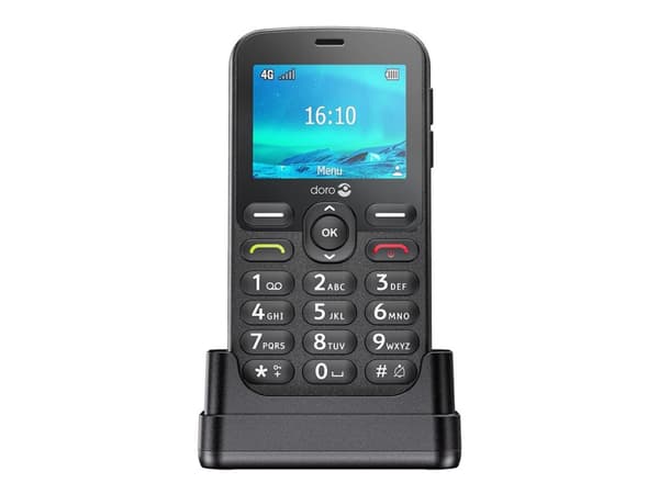 Doro 1880, Meny, 320 x 240 piksler, Bluetooth, 1000 mAh, Sort
