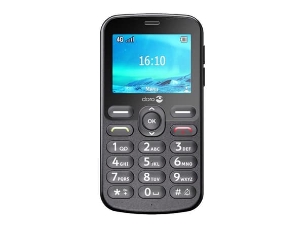 Doro 1880, Meny, 320 x 240 piksler, Bluetooth, 1000 mAh, Sort
