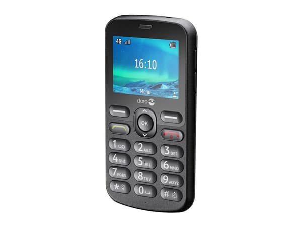 Doro 1880, Meny, 320 x 240 piksler, Bluetooth, 1000 mAh, Sort