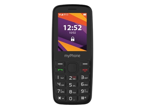 myPhone 6410 LTE | Black | 2.4 &quot; | TFT | 64 MB | 128 MB | Dual SIM | Nano SIM | USB version Type-C | Built-in camera | Main camera resolution 0.