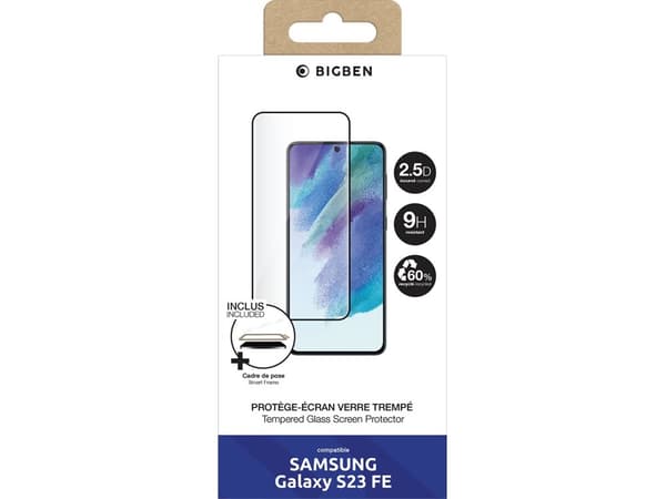BIG BEN PEGLASSGS23FE, Samsung, Galaxy S23 FE / Galaxy A54 5G, Kuivakäyttö, Naarmuuntumaton, Iskunkestävä, Läpinäkyvä, 1 kpl