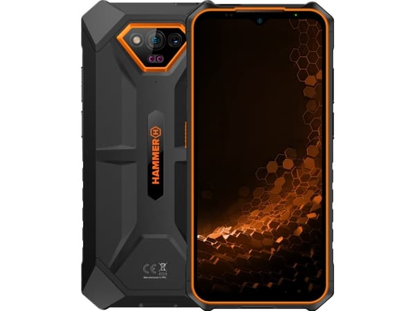myPhone Hammer Iron V 6/64GB smarttelefon Svart og oransje (IRON V Orange)