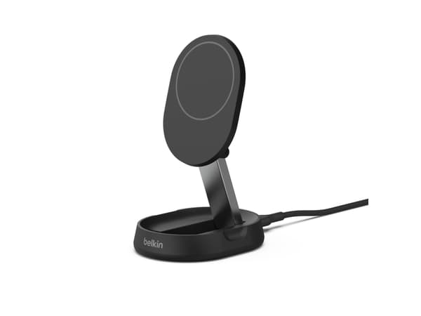 Belkin BoostCharge Pro - Trådløst ladestativ - magnetisk, konvertibel, med Qi2 - 15 watt - 3 A - Fast Charge - svart