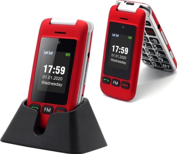 Mobiltelefon Artfone C10, sølv/svart