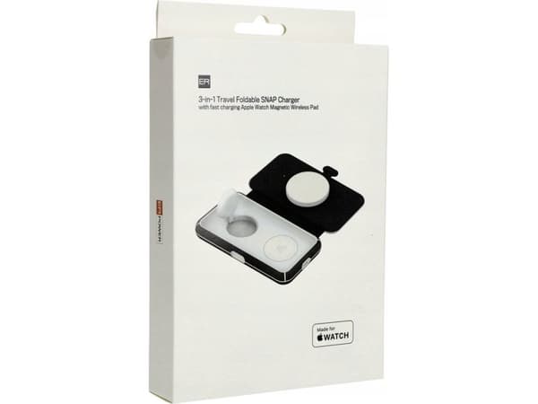 ER ER POWER Snap 3in1-lader - sammenleggbar reiselader kompatibel med MagSafe - Sikkerhetsgaranti. Enkle avdrag. Gratis frakt fra PLN 170.