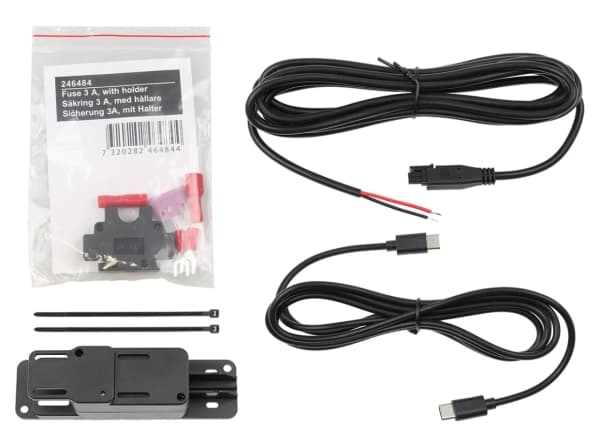 Brodit-virtalähde kiinteään asennukseen Virtalähde kiinteään asennukseen, kaksi USB Type-A- ja Type-C-liitäntää, Qualcomm Quick Charge 3.0, 5V/2,4A.
