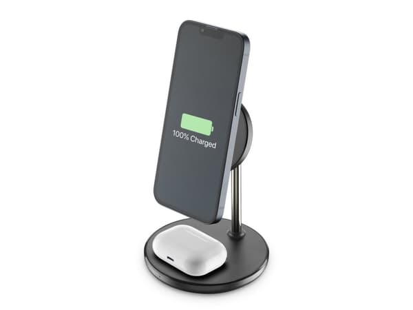 Cellularline 8018080449666, Innendørs, USB, Trådløs lading, 1,6 m, Sort Sort