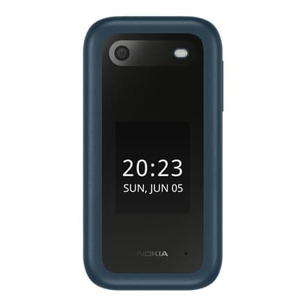 Nokia | 2660 Flip | Blå | 2,8"" | TFT LCD | 240 x 320 | Unisoc | 0,128 GB | Dobbelt SIM | Nano-SIM | Ja | Hovedkamera 0,3 MP | S