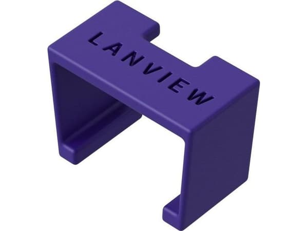 Lanview SmartClicks - Cable color coding clips - lila (paket om 20)