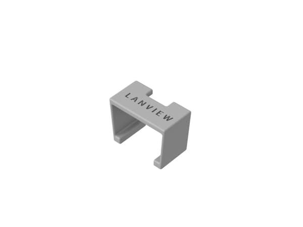 Lanview SmartClicks - Kabel fargekodingsklips - grå (en pakke 20)