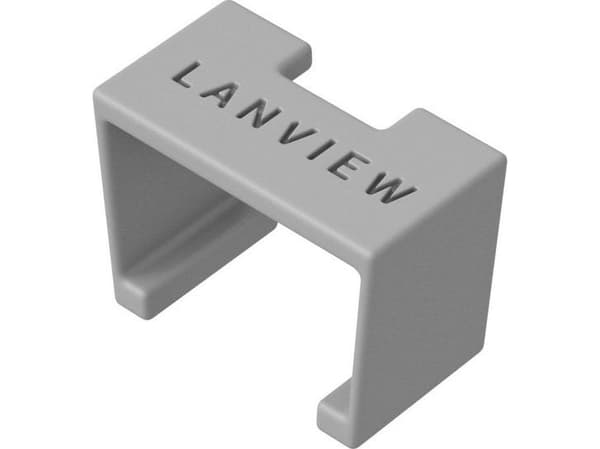 Lanview SmartClicks - Kabel fargekodingsklips - grå (en pakke 20)