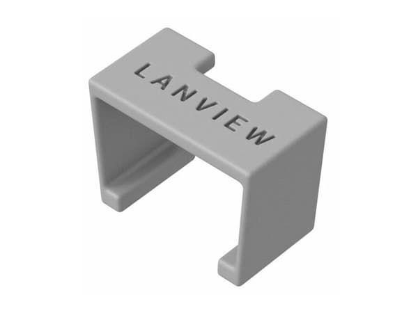 Lanview SmartClicks - Kabel fargekodingsklips - grå (en pakke 20)