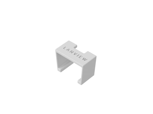 Lanview LVT-SC-W, Colour coding clip, White, Plastic, Cat6a, 10 mm, 5 mm