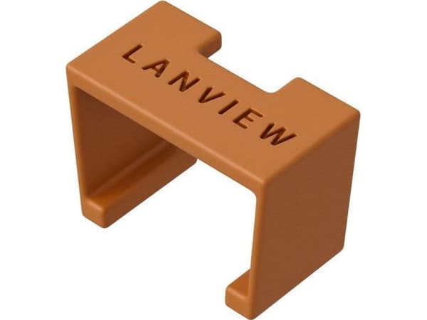 Lanview SmartClicks - Kabel fargekodingsklips - oransje (en pakke 20)
