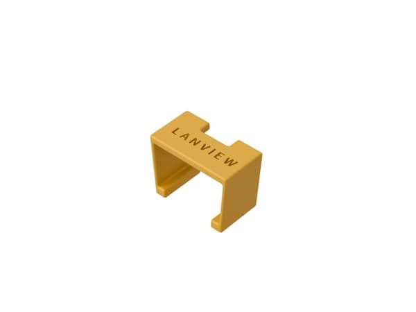 Lanview SmartClicks - Kabel fargekodingsklips - gul (en pakke 20)