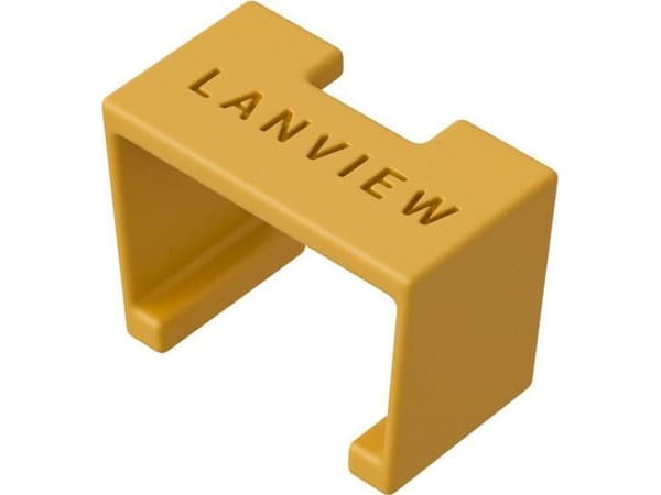 Lanview SmartClicks - Kabel fargekodingsklips - gul (en pakke 20)