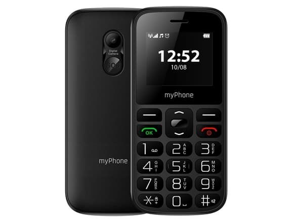 myPhone HALO A, Bär, Dubbla SIM-kort, 4,5 cm (1.77"), 0,3 MP, 800 mAh, Svart