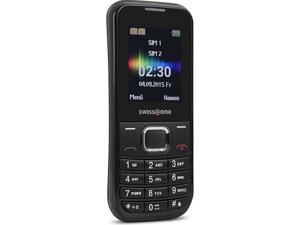 Swisstone SC 230, Bar/Sperre, Dobbel SIM, 4,5 cm (1.77"), Bluetooth, 600 mAh, Sort