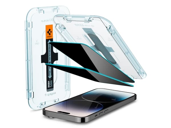 Spigen EZ FIT GLAS.tR, Apple, iPhone 14 Pro, Skittbestandig, Fallsikker, Ripebestandig, Gjennomsiktig, 1 stykker