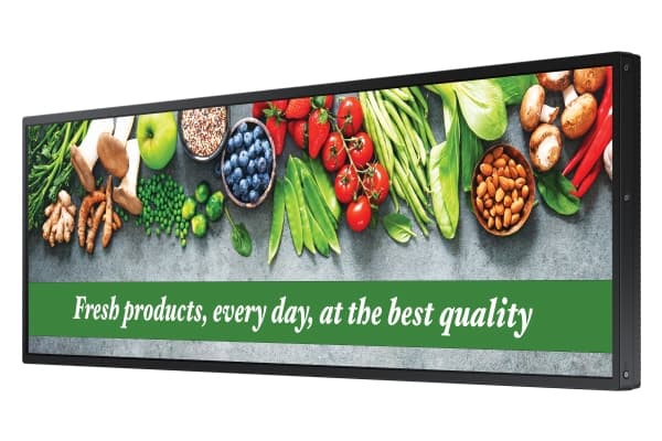 Samsung SH37C - 37" Diagonalklasse SHC Series LED-bakgrunnsbelyst LCD-skjerm - intelligent skilting - Tizen OS 1920 x 540 - svart