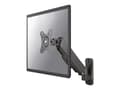Miniatyrbilde 1 av 5: Neomounts WL70-440BL11 - Monteringssett - full bevegelse - for TV - svart - skjermstørrelse: 17"-32" - veggmonterbar