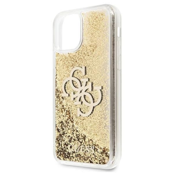 Guess Liquid Glitter 4G Big Logo - iPhone 11 -kotelo (kulta)