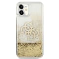 Pikkukuva 5 / 8: Guess Liquid Glitter 4G Big Logo - iPhone 11 -kotelo (kulta)
