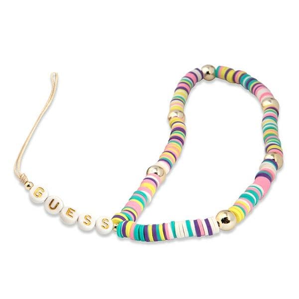 Guess Phone Strap Beads and Pearls Heishi - Telefonrem 25 cm (Multicolor)