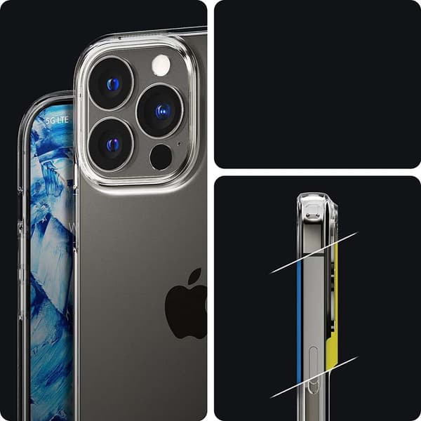 Spigen Liquid Crystal - Cover til iPhone 13 Pro (gennemsigtig)