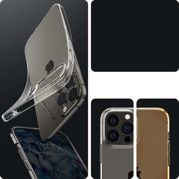 Spigen Liquid Crystal - Cover til iPhone 13 Pro (gennemsigtig)