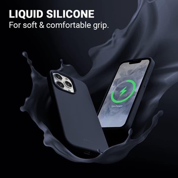 Crong Color Cover Magnetic - iPhone 13 Pro Max MagSafe Cover (marineblå)