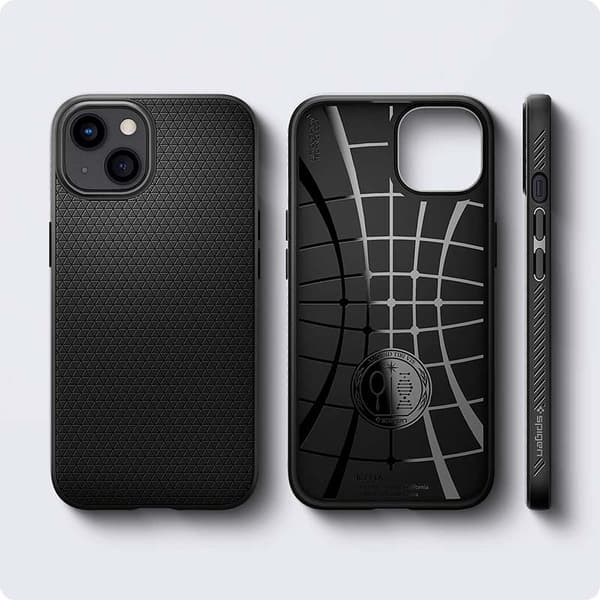Spigen Liquid Air - iPhone 13 Mini -kotelo (musta)