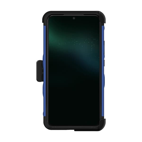 ZIZO BOLT Series - Pansret etui til Samsung Galaxy S22+ med 9H glasskærm + holder med stativ (blå)