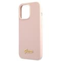 Pikkukuva 6 / 7: Guess Silicone Script MagSafe - iPhone 13 Pro -kotelo (vaaleanpunainen)
