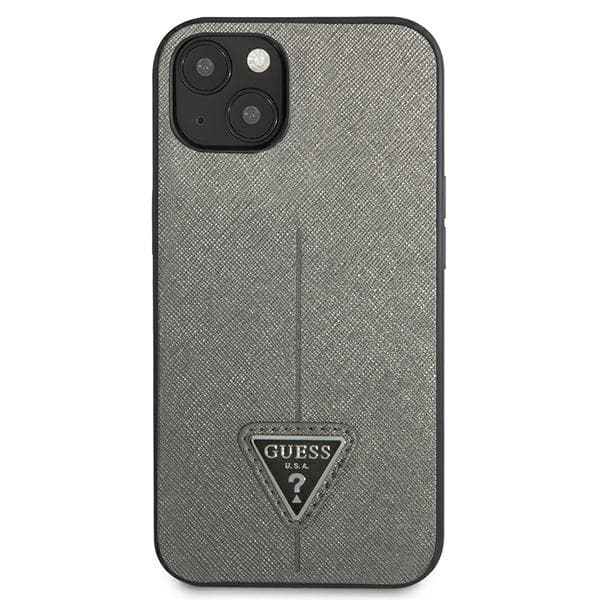 Guess Saffiano Triangle Logo Fodral – iPhone 13 minifodral (silver)